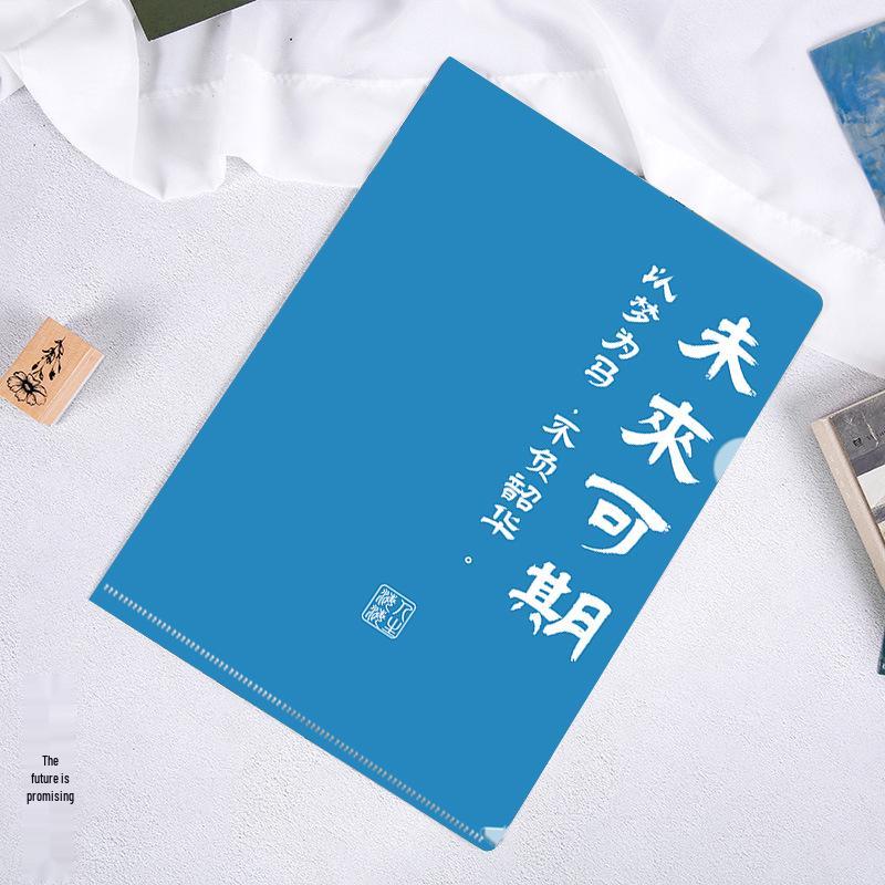 World-Famous Paintings L-Shaped A4 Folder - Monet & Van Gogh Art Design for Students and Office