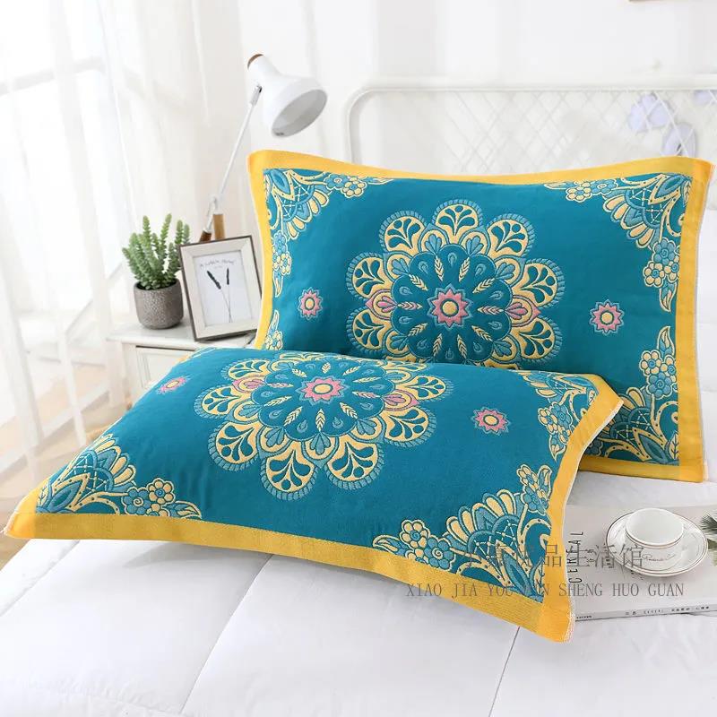 Dvoudílný povlak na polštář Povlak na polštář s bohémským potiskem Domácí Vysoce kvalitní Hrubá Šifrovaná Ručník na polštář
