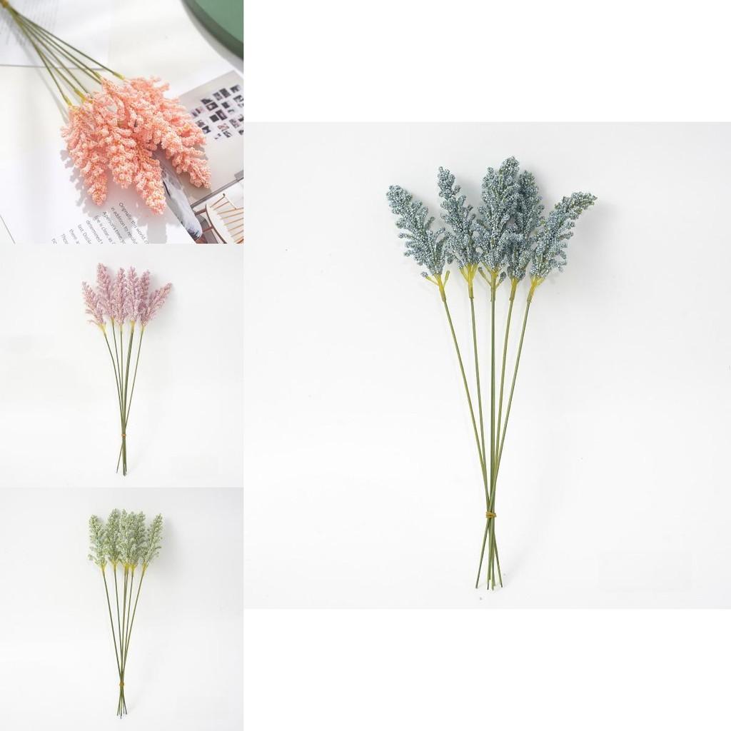Small Fresh Artificial Wheat Blossom Floral Arrangement For Gift And Creative Display