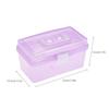Clear Plastic Art Storage Box Watercolor Oil Painting Supplies Multipurpose Case Portable for Artists Students