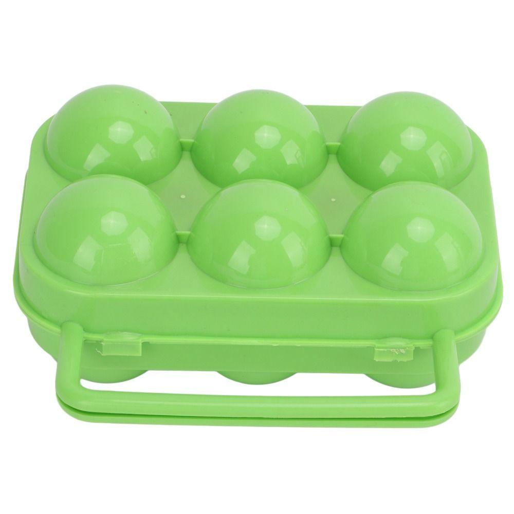 3 Pcs Sturdy Shockproof Egg Storage Carrier 6 Grid Egg Container Egg Organizer Box  Outdoor Camping