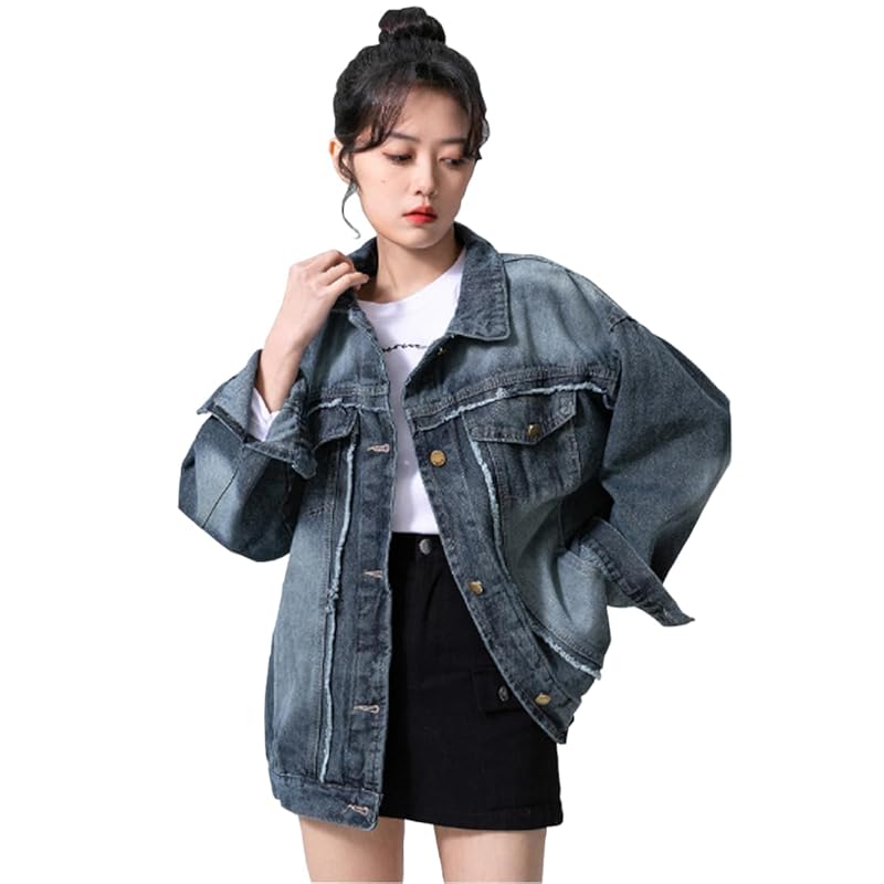 

[SpringSwallow] [Spring Swallow] женская джинсовая куртка oversize модный внешний блузон G Jean джинсовые топы осень лето осень Расслабляющий хаори лето
