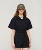 CARGOBROS FOR WOMAN Buckle Cargo Shorts Jumpsuit (Black)