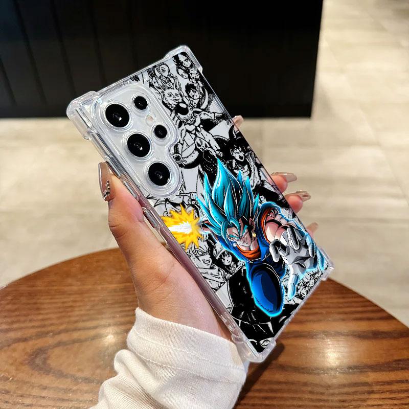 

Anime Goku Vegeta Frieza D-Dragon Ball Phone Case For Samsung Galaxy S25 FE S26 S24 S23 S22 S21 Ultra S26 Plus S25FE Clear Cover Galaxy S21 Plus