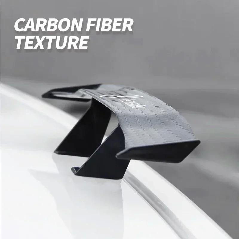 DPX1  Car mini spoiler Tail Wing Carbon Fiber Look Tail Wings Model For Mercedes Benz AMG W124 W202 W203 W204 W210 W211 Accessories