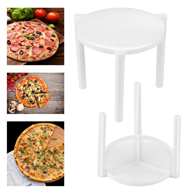 100pcs Pizza Saver Stand Pizza Packing Box Support Shelf Stackable Plastic Support Tripod For Cheese Pizza Pies Box Topping 1