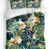 Nursery Bedding Set Comforter Duvet Cover Pillow Shams Funny Playful Jungle Animals Wildlife Mammal Bedding Cover Double Bed Set