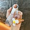 Cute Capybara Car Pendant Cartoon Capybara Aircraft Key Ring  Bag Charm