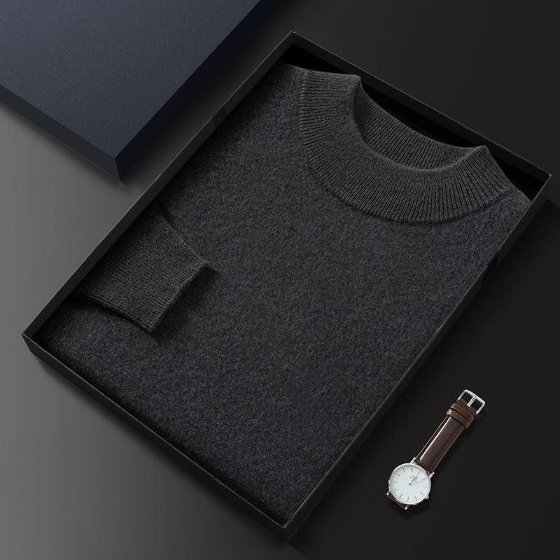 New first-line ready-to-wear semi-turtleneck cashmere sweater light luxury pullover sweater wool