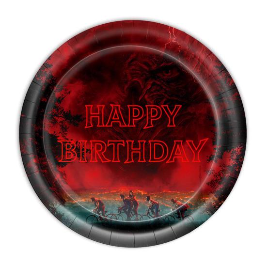 Alles Gute zum Geburtstag Dekorationsset Enthält Einweg-Pappteller Servietten Becher Tischdecke Banner Anime-Themen-Partyzubehör für Kinder Fans