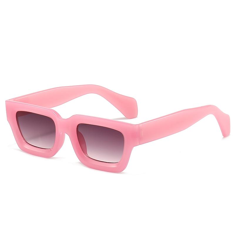 New Style Sweet-Cool Square-Frame Sunglasses Women's Street Style Trendy Fashion Sunglasses 5384