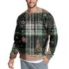 Men's Casual Fashion Printed Round Neck Pullover Sweatshirt