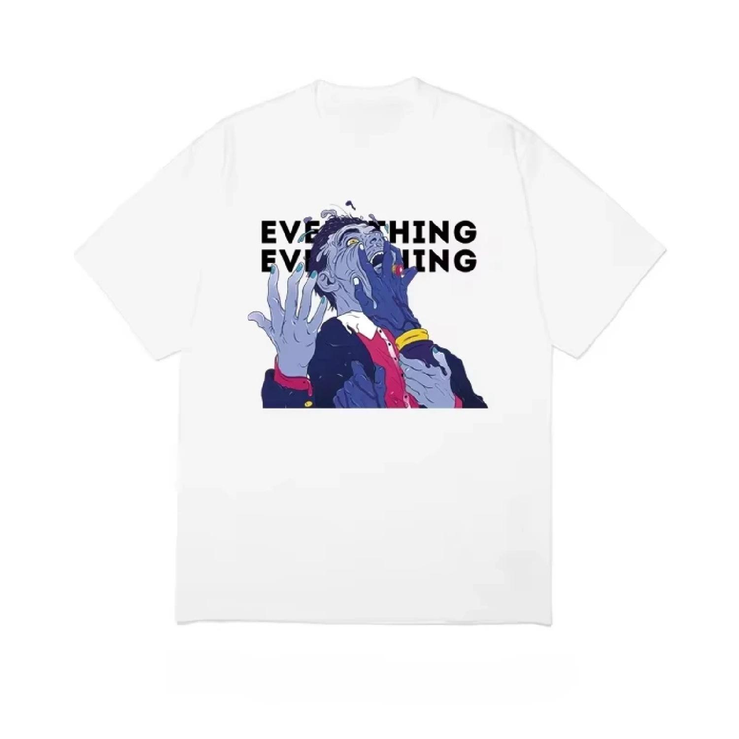 2025 Summer Kid Clothes Rock Everything Everything Design Pattern Tshirts Unisex Short Sleeved High Quality Children s Clothing XXXXXL белый