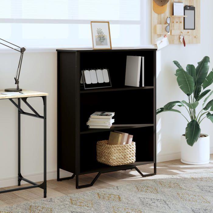 VidaXL Bibliothèque noir 80x31x106 cm bois d'ingénierie, étagère, étagère à livres, étagère de rangement, armoire de 848624