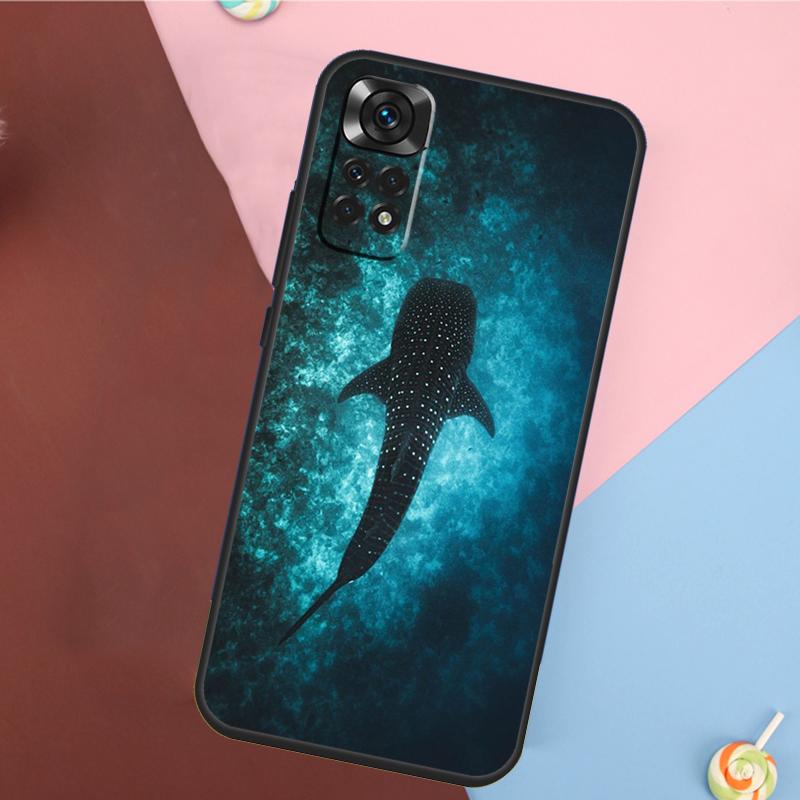 Ocean Whale Shark Animal Cover For Xiaomi Redmi Note 14 13 12 9 10 11 Pro 9S 10S 11S 12S Redmi 14C 10C 12C 13C Case