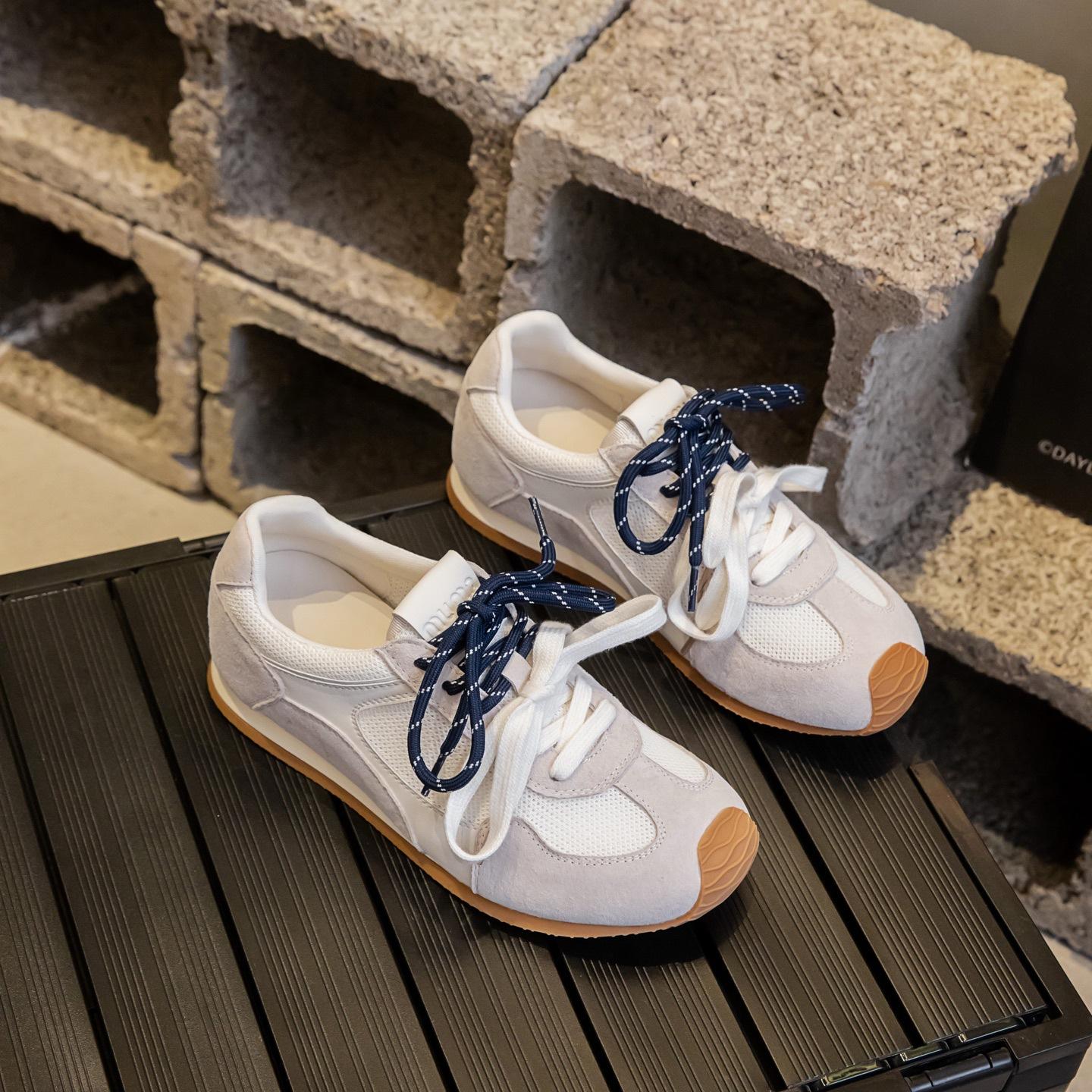 

New summer platform heightening shoes women s leather red board shoes lace-up mesh 40 білий