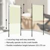 Outdoor Roller Blind 100 x 270 cm Cream
