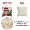 New Christmas Pillow Cover Nutcracker Soldier Print Cushion Living Room Decoration Sofa Cushion