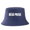Dj Pris(e) Letter Bob Imprim Reversible Bucket Hat Women Unisex Travel Casual FisherUnisex Cap Girl Boy Cotton Panama Hat