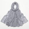 Rayon Crinkle Muslim Women Hijab Viscose Cotton Turbans For Woman Wrinkle Islamic Shawls And Wraps Ramadan Hijabs Scarf 180*70Cm