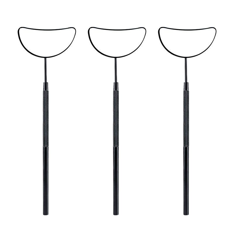 Stainless Steel Handheld Eyelash Inspection Mirror - Square Eyelash Extension Tool