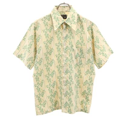 TOWNCRAFT Anos 70 Vintage Enchimentos de Gola Macacão com alças Camisa Manga Curta Silhueta Box Masculino Usado