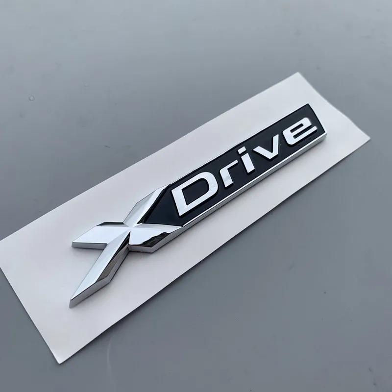 3D Car Rear Trunk Badge Xdrive Emblem Sticker Nameplate X drive Logo For BMW 320d 320i 530d 525d E60 G10 F15 F10 G20 Accessories