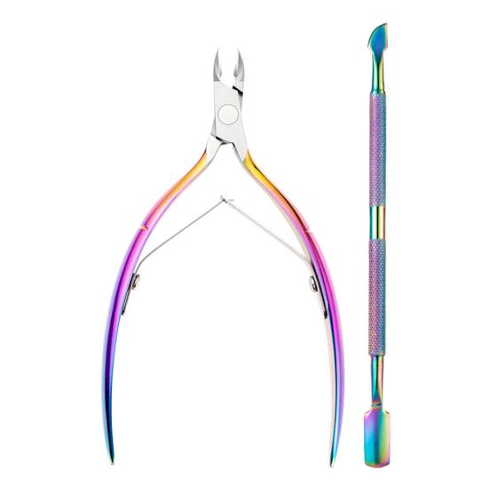 Professional Cuticle Trimmer Unique Stainless Steel Ergonomic Durable Cuticle Remover Trimmer Pusher Nipper Clipper