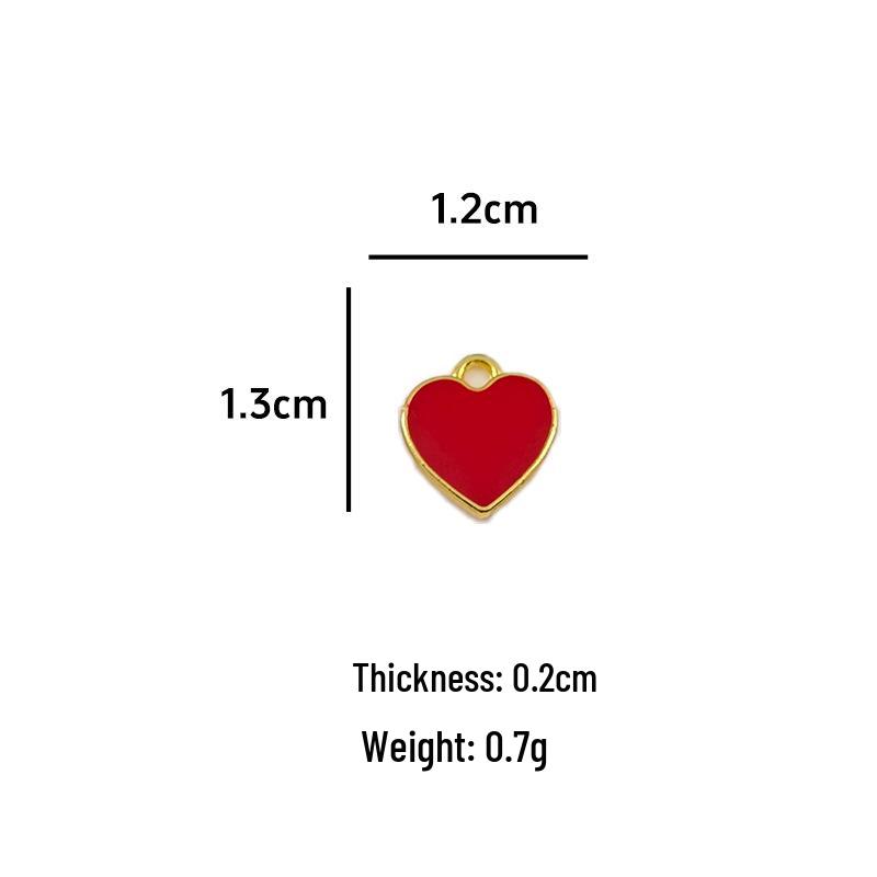 Premium Heart-Shaped Alloy Pendant Charm for DIY Jewelry