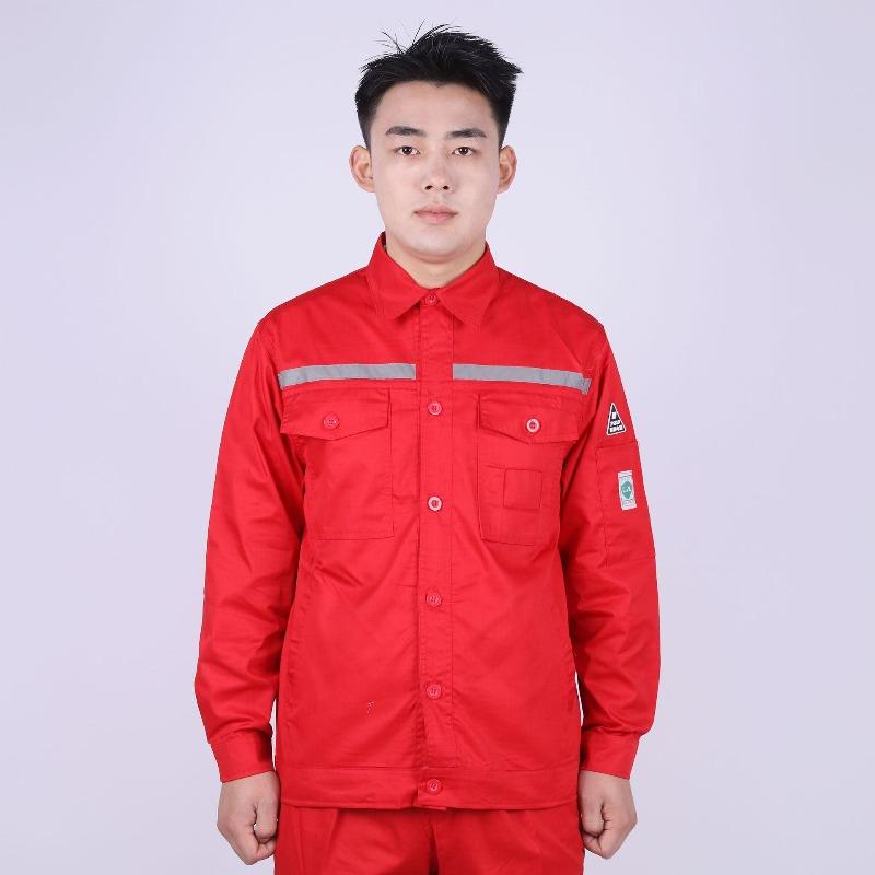 Spring Anti-static Overalls Suit Men's Long-sleeved Thin Tooling Jacket and Trousers 2-piece Suit