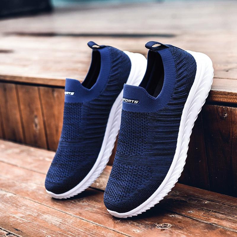 Vyriški vulkanizuoti batai, orui pralaidūs tinkliniai vyriški batai, lengvi patogūs vyriški sportbačiai, rudens mada, užslidinami plokščiapadžiai batai, vyriški loaferiai