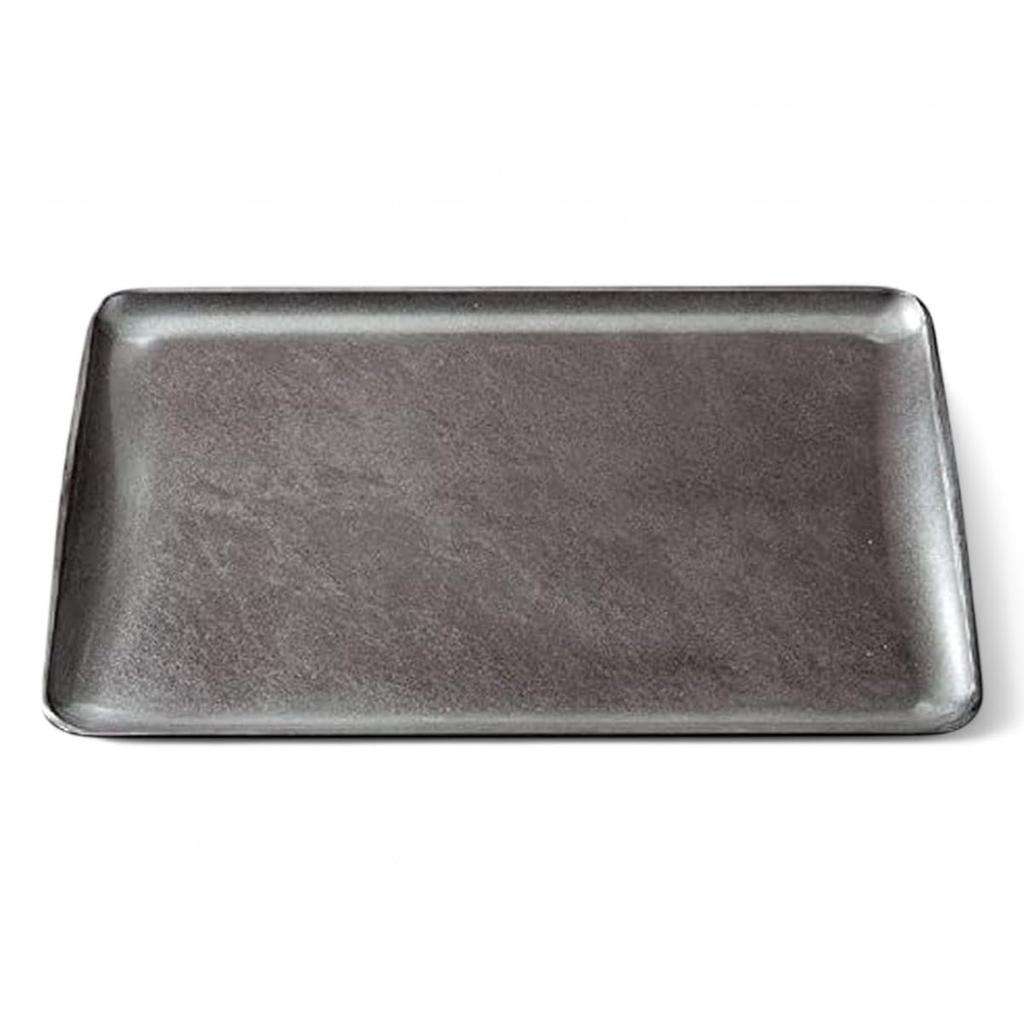 Traditional Japanese 2 Shaku Silver Cloud Style x x J-kitchens Placemat, Tray, Slender, (36cm 24.3cm 2.2cm)