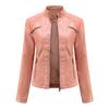 Leather Jackets Women Casual Zipper Pure Color Coats Motorcycle Leather Coats Autumn Winter Fashion Streetwear Traf Jackets