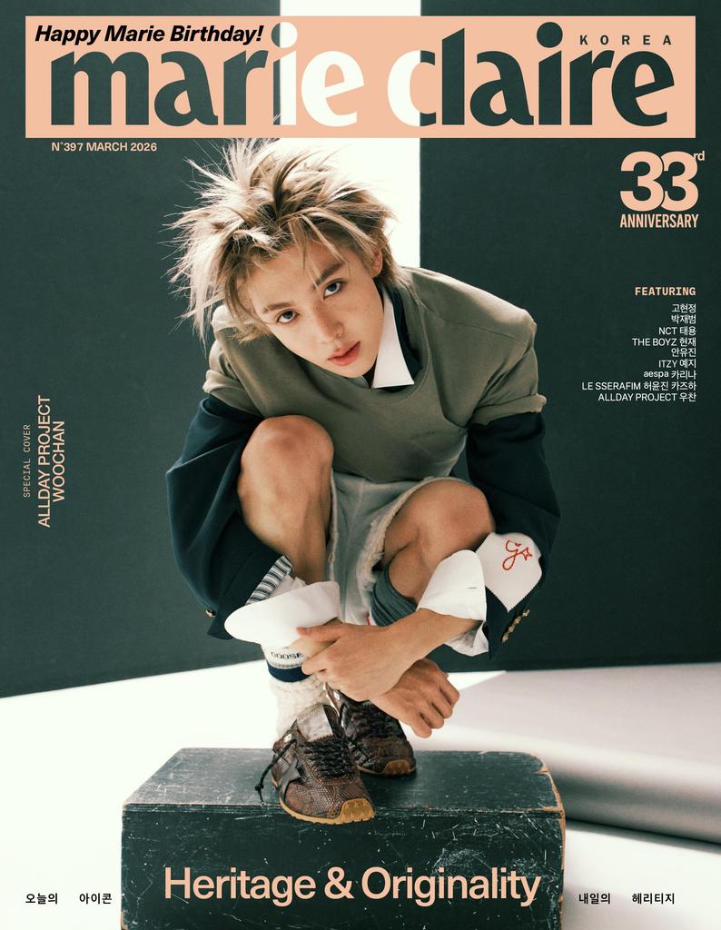 Marie Claire Korea 2026 MARCH Go Hyun-jung,Woochan,Taeyong,Yeji,Jay Park, Kazuha
