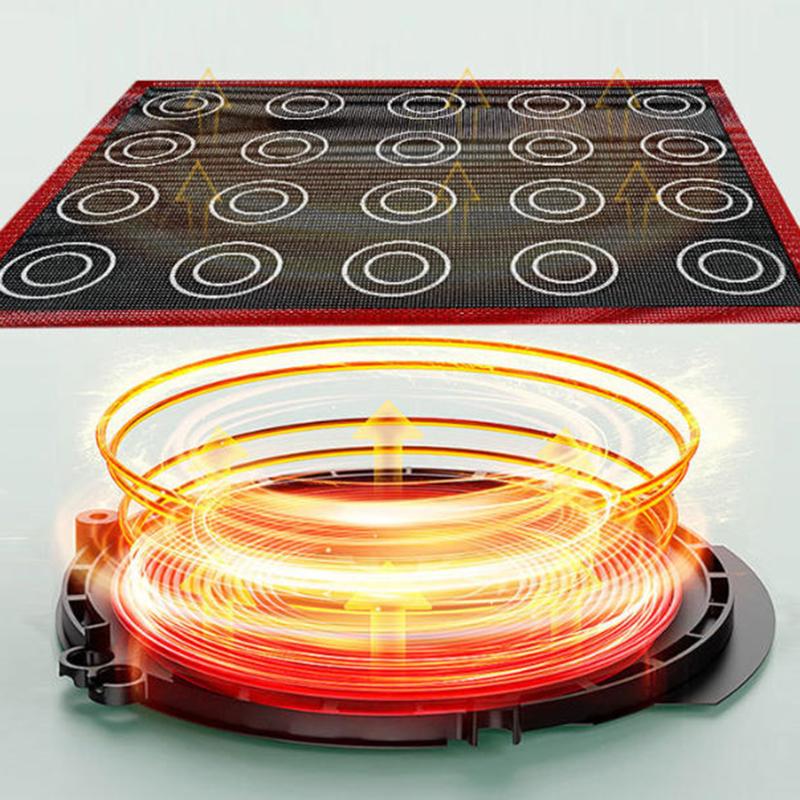 1Pc Perforated Silicone Baking Mat, With Puff & Round Patterns, Reusable Non-Stick Oven Liner, For Cookies Macaron Bread