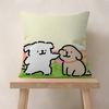 Line P-Puppys Cute Dog Cushion Cover 30X50 Polyester Sofa Cushions Decorative Throw Pillows Home Decoration Pillowcover