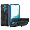 Samsung S26 Ultra Magnetic Bracket Card Slot Protective Case - A17 Diamond Drop-proof Cover