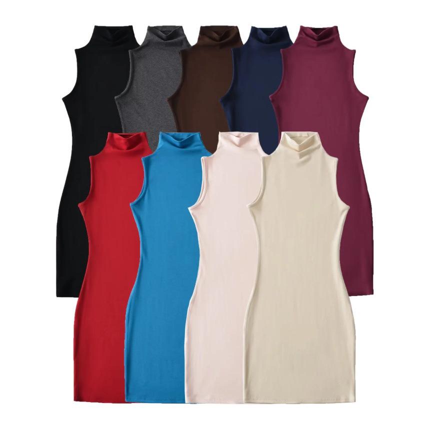 Trendy High-Waisted Sleeveless Dress: Elastic Waist, Elegant, Hip-Hugging Skirt - Early Spring 2026 Style for Women