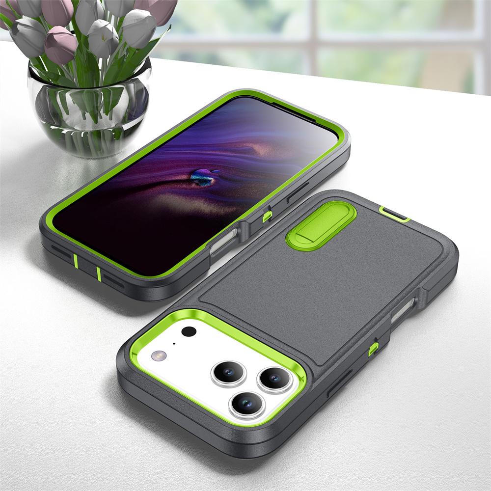 

Heavy Duty Armor Protection Stand Phone Case for IPhone 17 Air 16E 16 15 14 Plus 13 12 11 Pro Max Shockproof Kickstand Cover iPhone 13 Pro