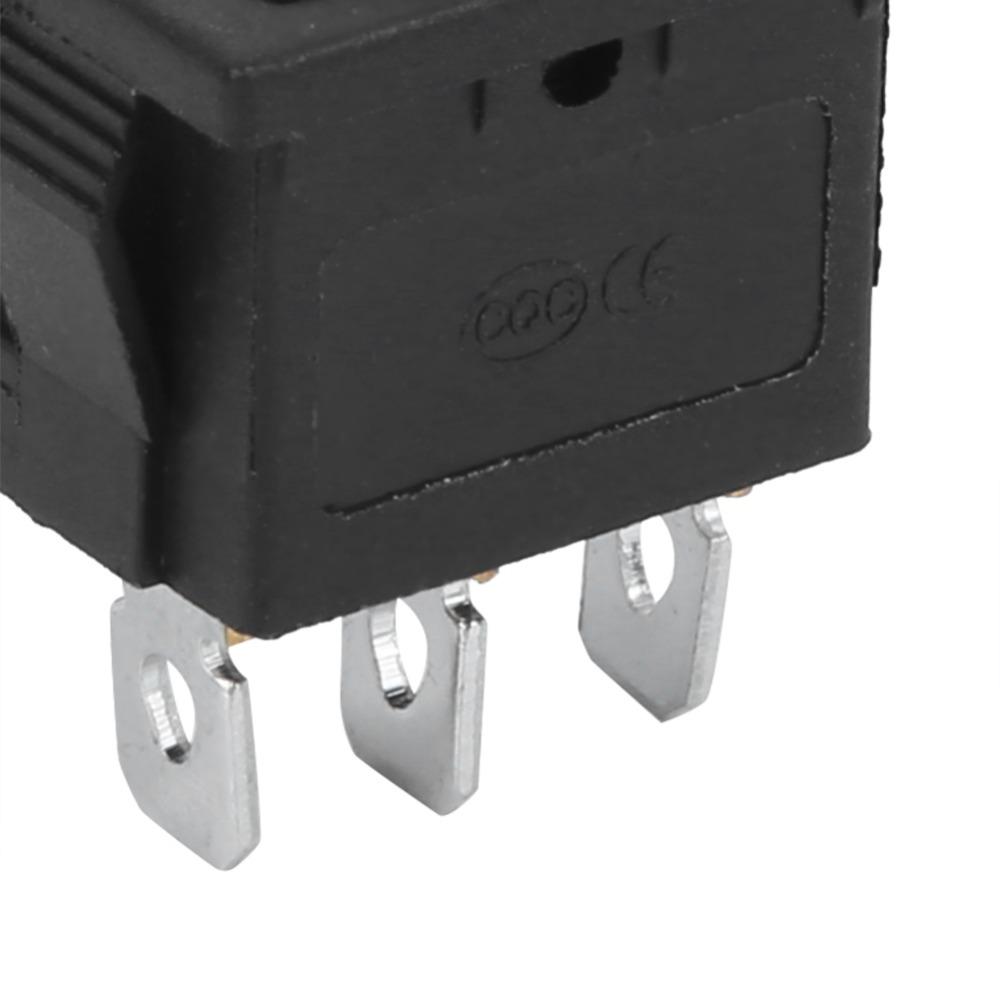 10Pcs KCD1 Mini Rocker Switch 3 Pin 3 Position Toggle ON-OFF-ON Boat Rocker Switch  Auto Toggle