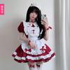 Gothic Cross Maid Dress Halloween Cosplay Costume Anime Lolita Style Adult Women