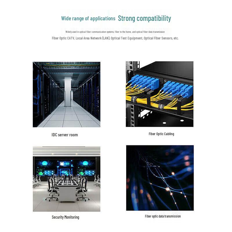 PERCKO MPO-MPO 8-Core Multimode Fiber Optic Patch Cable