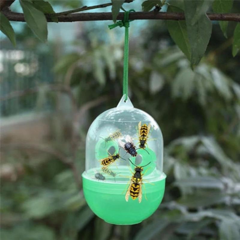 Reusable Outdoor Wasp Hanging Fly Trap Catcher Beekeeping Catcher Cage Equipment Tools for Wasps Bees