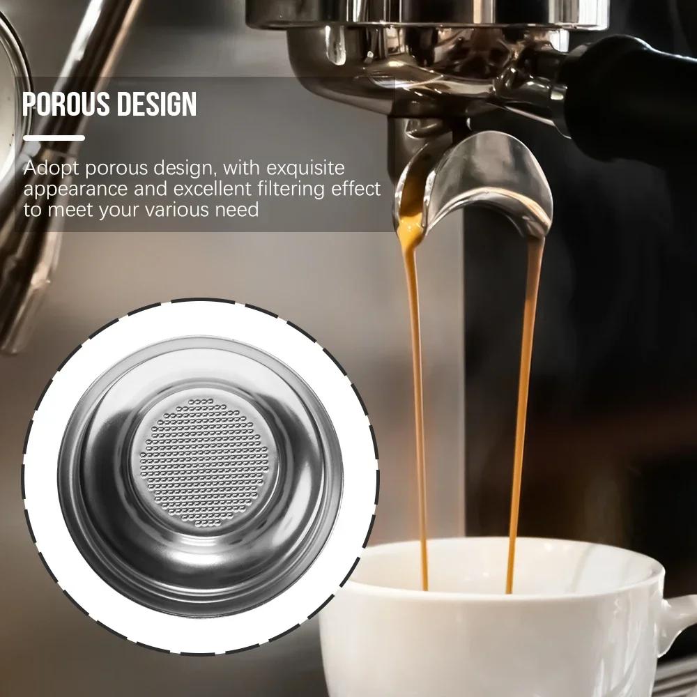 Coș Filtru Cafea Universal 58mm pentru Espressor Portafiltru Fără Fund de Rezervă Cupă Simplă Dublă Piese Aparat de Cafea