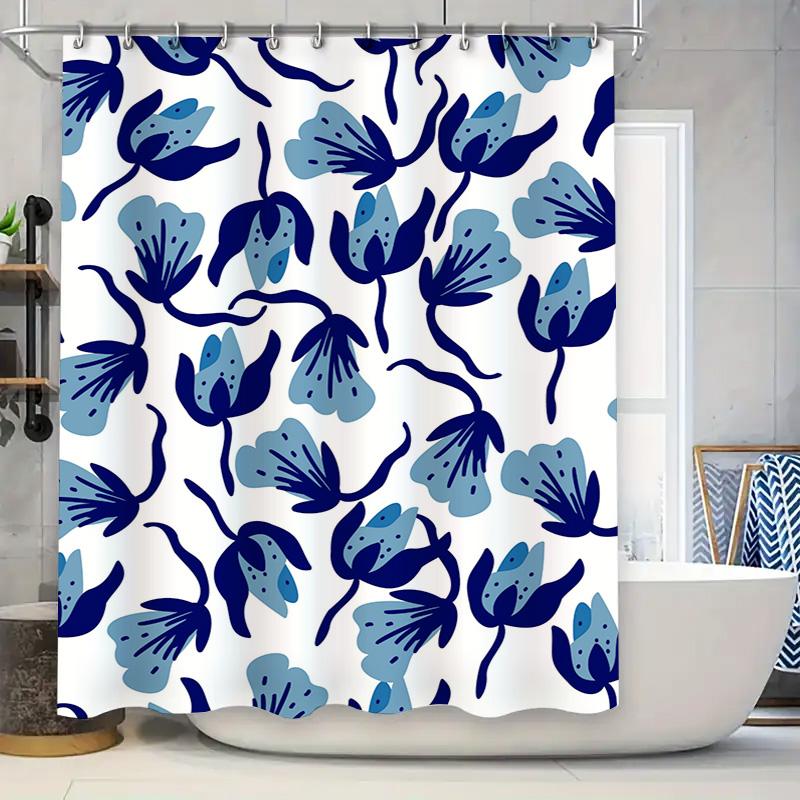 

Animal Print Shower Curtain Black Goat Design For Bathroom Decor Modern Fabric Shower Curtains With Hooks Size: 69X70 W60H190(CM)-1 Pcs