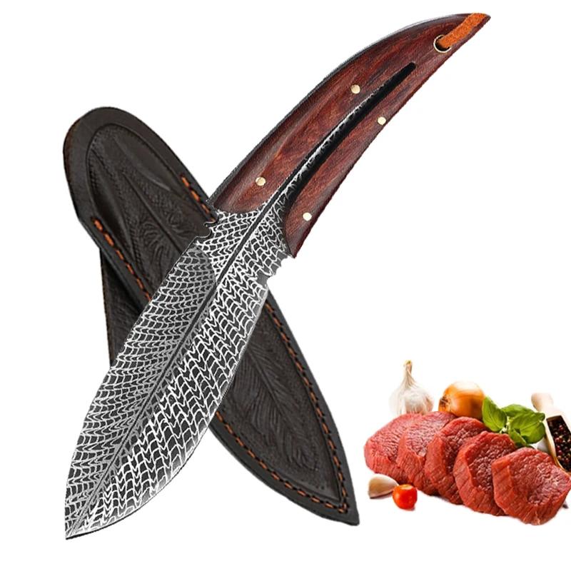 Profesionální kuchyňské nože s pouzdrem na nůž Nůž na vykosťování z nerezové oceli Kráječ zeleniny Nůž na krájení ovoce pro Hobby nůž