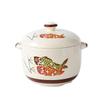 Ruhan Hand-painted Ceramic Double Boiler Stew Pot