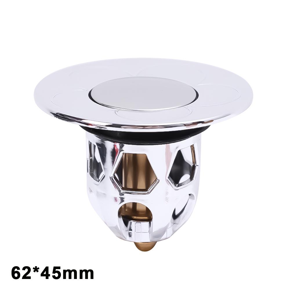 Drain Stopper Pop-Up Bounce Core Basin Drain Filter Bathroom Shower Sink Filter Plug Hair Catcher Strainer Hardware Accessories