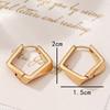 New cold and smooth geometric ear buckles, simple temperament trendy earrings