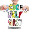 Summer Fashion Kids T-shirt Cartoon Alphabet Pattern 3D Print Casual Loose Outdoor Girl and Boy Short Sleeve Tees Top Pullover